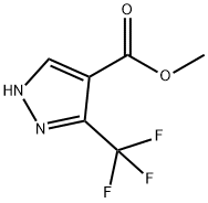 3-(三氟甲基)-1H-吡唑-4-羧酸甲酯 结构式