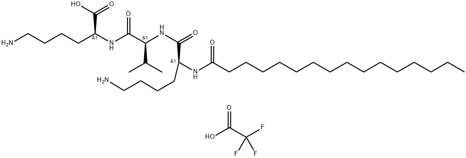 棕榈酰三肽-5 结构式