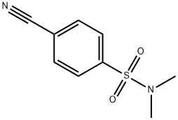 4-氰基-N,N-二甲基苯磺酰胺 结构式