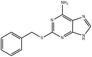 2-苄硫基-6-氨基嘌呤 结构式