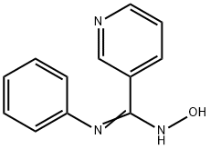(Z)-N'-hydroxy-N-phenylpyridine-3-carboximidamide 结构式