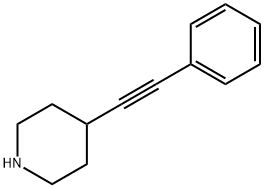 4-(苯基乙炔)哌啶 结构式
