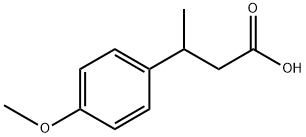 3-(4-甲氧苯基)丁酸 结构式
