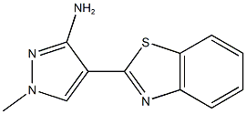 4-(1,3-benzothiazol-2-yl)-1-methyl-1H-pyrazol-3-amine 结构式