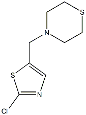 4-[(2-chloro-1,3-thiazol-5-yl)methyl]thiomorpholine 结构式