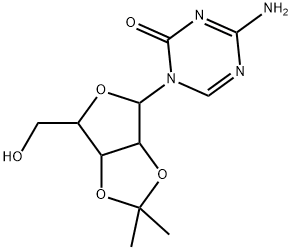 4-aMino-1-[2,3-O-(1-Methylethylidene)pentofuranosyl]-1,3,5-Triazin-2(1H)-one 结构式