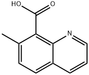 7-甲基喹啉-8-甲酸 结构式