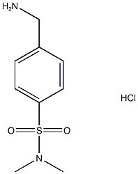 4-(氨基甲基)-N,N-二甲基苯-1-磺酰胺盐酸盐 结构式