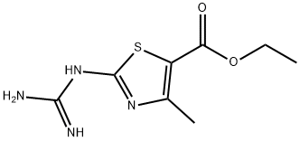 2-胍基-4-甲基噻唑-5-羧酸乙酯 结构式