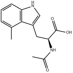 2-acetamido-3-(4-methyl-1h-indol-3-yl)propanoic acid 结构式