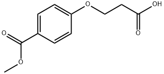 3-(4-(甲酯基)苯氧基)丙酸 结构式