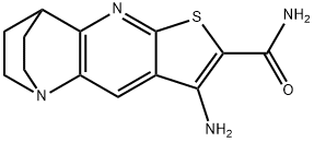 5-amino-7-thia-1,9-diazatetracyclo[9.2.2.0^{2,10}.0^{4,8}]pentadeca-2,4(8),5,9-tetraene-6-carboxamide 结构式