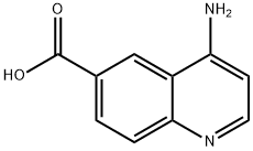 4-氨基喹啉-6-羧酸 结构式