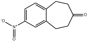 2-硝基-5,6,8,9-四氢-苯并7-环庚酮 结构式