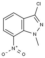 3‐chloro‐1‐methyl‐7‐nitro‐1H‐indazole 结构式