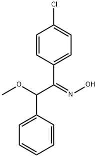 (E)-N-[1-(4-chlorophenyl)-2-methoxy-2-phenylethylidene]hydroxylamine 结构式