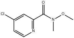 4-氯-N-甲氧基-N-甲基吡啶-2-甲酰胺 结构式