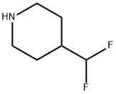 4-(二氟甲基)哌啶 结构式