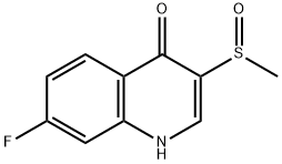 7-fluoro-3-methanesulfinyl-1,4-dihydroquinolin-4-one 结构式