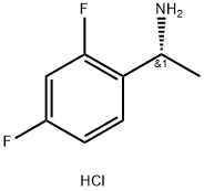 (R)-1-(2,4-二氟苯基)乙胺盐酸盐 结构式