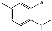 2-溴-4-甲基N甲基苯胺 结构式
