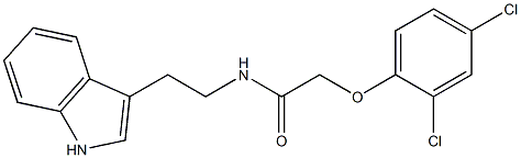 2-(2,4-dichlorophenoxy)-N-[2-(1H-indol-3-yl)ethyl]acetamide 结构式