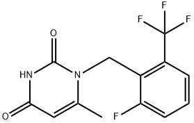 1-(2-Fluoro-6-(trifluoromethyl)benzyl)-6-methylpyrimidine-2,4(1H,3H)-dione