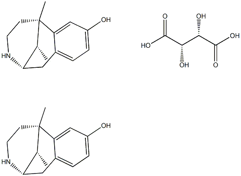(+)-Normetazocine 1/2 Tartrate 结构式