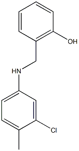 2-{[(3-chloro-4-methylphenyl)amino]methyl}phenol 结构式