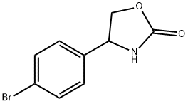 4-(4-溴苯基)-1,3-噁唑烷-2-酮 结构式