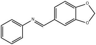 (1E)-1-(2H-1,3-benzodioxol-5-yl)-N-phenylmethanimine 结构式