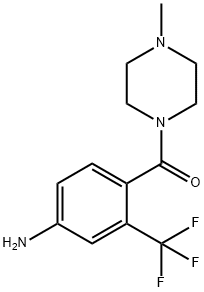 [2-(三氟甲基)-4-氨基苯基](4-甲基-1-哌嗪基)甲酮 结构式