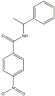 4-nitro-N-(1-phenylethyl)benzamide 结构式