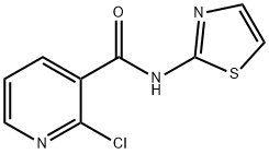 2-氯-N-(1,3-噻唑-2-基)吡啶-3-甲酰胺 结构式