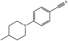 4-(4-methylpiperidin-1-yl)benzonitrile 结构式