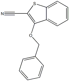 3-(benzyloxy)-1-benzothiophene-2-carbonitrile 结构式