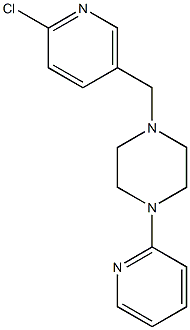 1-[(6-chloropyridin-3-yl)methyl]-4-(pyridin-2-yl)piperazine 结构式