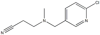 3-{[(6-chloropyridin-3-yl)methyl](methyl)amino}propanenitrile 结构式