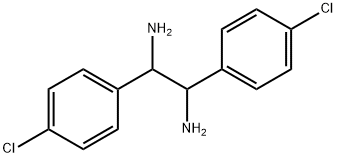 1,2-双(4-氯苯基)乙二胺 结构式