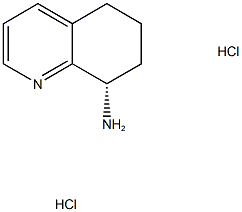 (S)-5,6,7,8-四氢-8-氨基喹啉盐酸盐 结构式