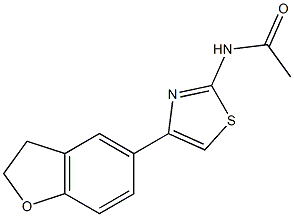 N-[4-(2,3-dihydro-1-benzofuran-5-yl)-1,3-thiazol-2-yl]acetamide 结构式