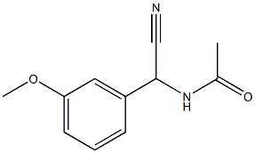 N-[cyano(3-methoxyphenyl)methyl]acetamide 结构式