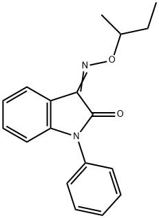 (3Z)-3-[(butan-2-yloxy)imino]-1-phenyl-2,3-dihydro-1H-indol-2-one 结构式