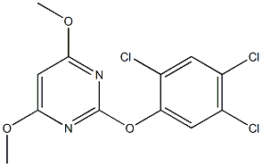 4,6-dimethoxy-2-(2,4,5-trichlorophenoxy)pyrimidine 结构式