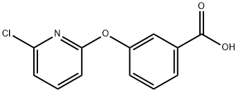 3-((6-氯吡啶-2-基)氧基)苯甲酸 结构式