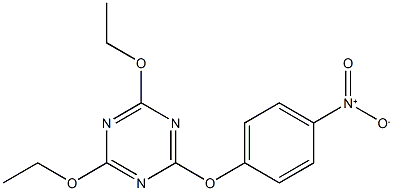 2,4-diethoxy-6-(4-nitrophenoxy)-1,3,5-triazine 结构式