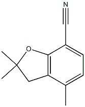 2,2,4-trimethyl-2,3-dihydro-1-benzofuran-7-carbonitrile 结构式