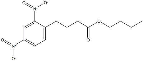 butyl 4-(2,4-dinitrophenyl)butanoate 结构式