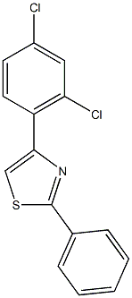 4-(2,4-dichlorophenyl)-2-phenyl-1,3-thiazole 结构式