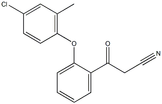 3-[2-(4-chloro-2-methylphenoxy)phenyl]-3-oxopropanenitrile 结构式